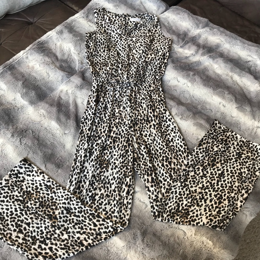 Leopard print Calvin Klein jumpsuit